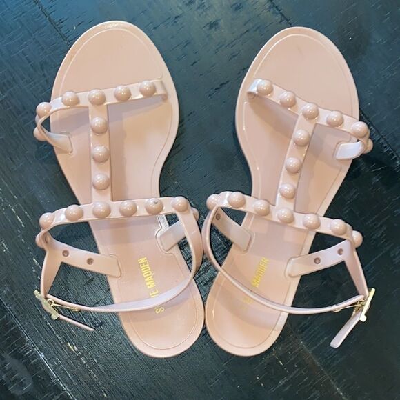 Steve Madden Shoes - Steve Madden Pink Knob Sandals Dust Pink Summer Casual Beachy​​​​